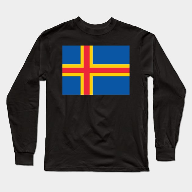 Åland Islands Butterfly Long Sleeve T-Shirt by Wickedcartoons